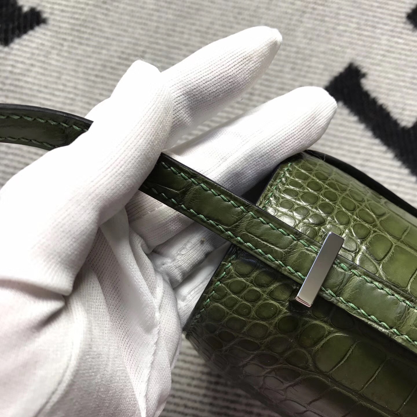 Hermes爱马仕 Constance 19 美洲亚光 森林绿 银扣 现货