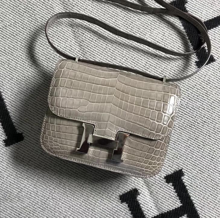 Hermes爱马仕 Constance 19 大象灰 原版皮 金扣