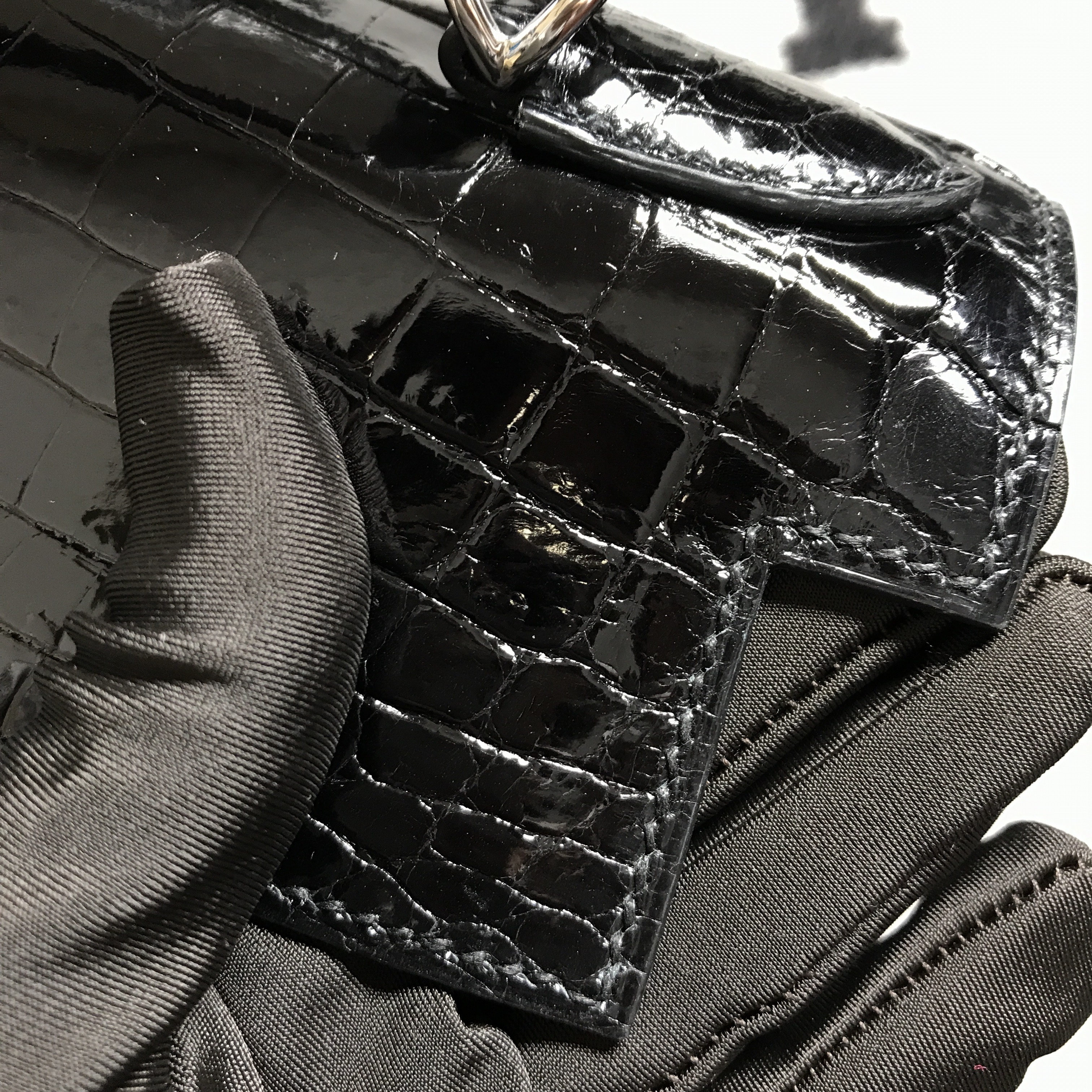 Hermès（爱马仕） Kelly凯莉包 黑色 银扣 28cm
