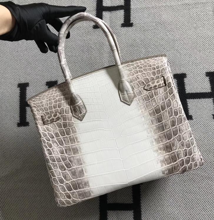 Hermès（爱马仕）Birkin 铂金包 喜马拉雅 银扣 30cm