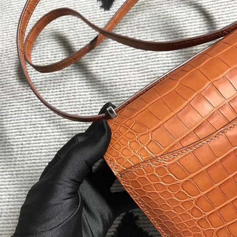 Hermes爱马仕 Constance 19 美洲土黄雾面  原版皮 银扣