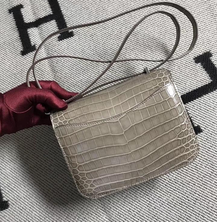 Hermes爱马仕 Constance 19 大象灰 原版皮 金扣