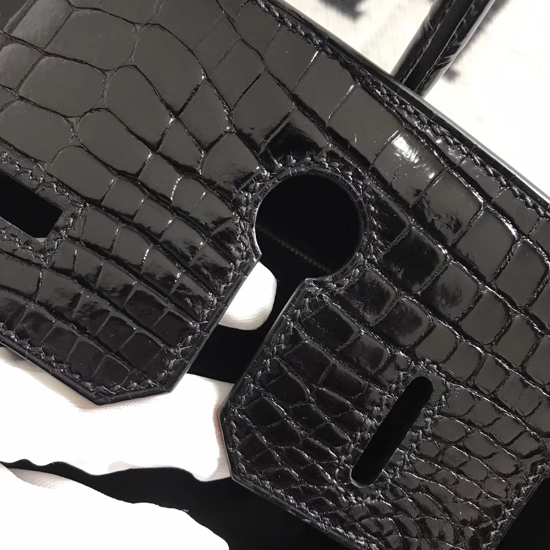 Hermès（爱马仕）Birkin 铂金包 黑色 金扣 30cm