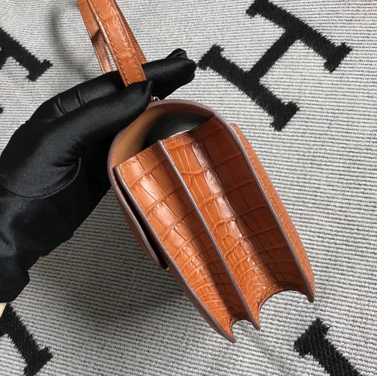 Hermes爱马仕 Constance 19 美洲土黄雾面  原版皮 银扣