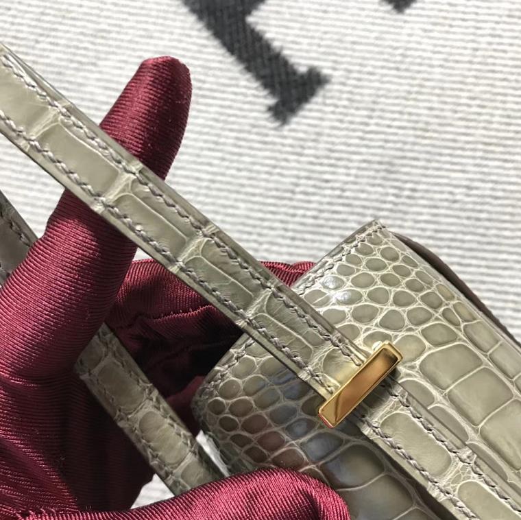 Hermes爱马仕 Constance 19 美洲斑鸠灰  原版皮 金扣
