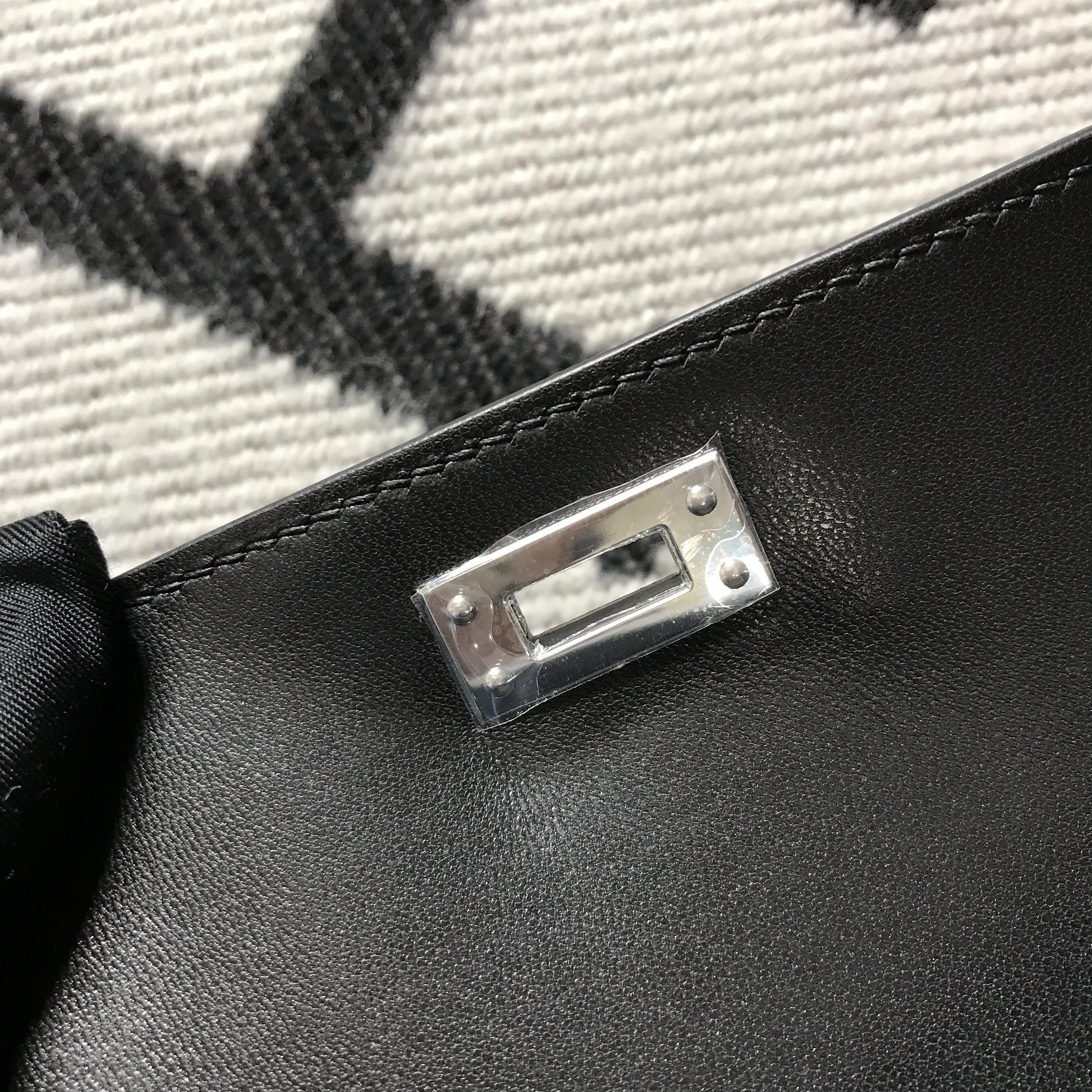 Hermès（爱马仕） Mini Kelly迷你凯莉 美洲黑雾面 银扣 2代