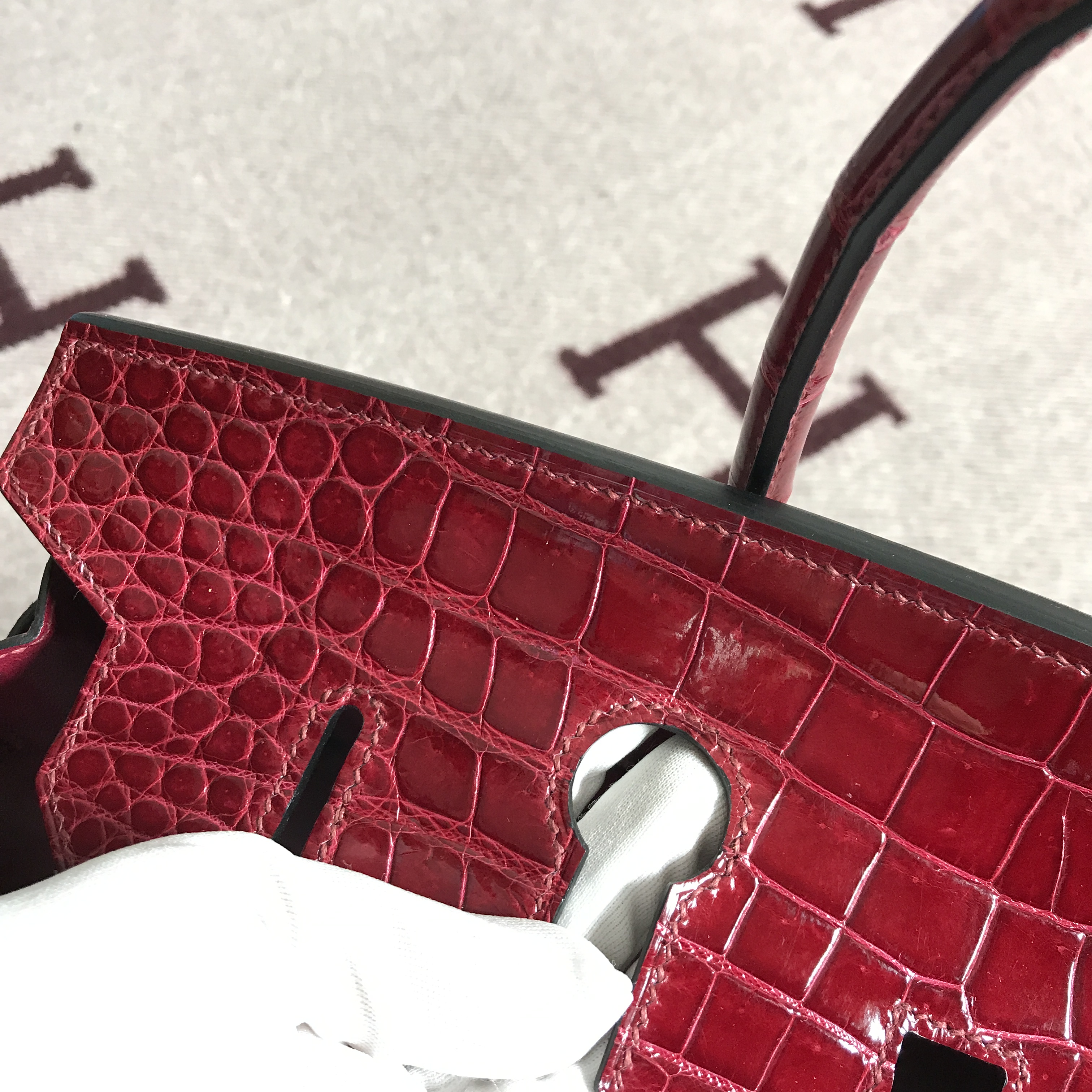 Hermès（爱马仕）Birkin 铂金包 大红色 银扣 35cm