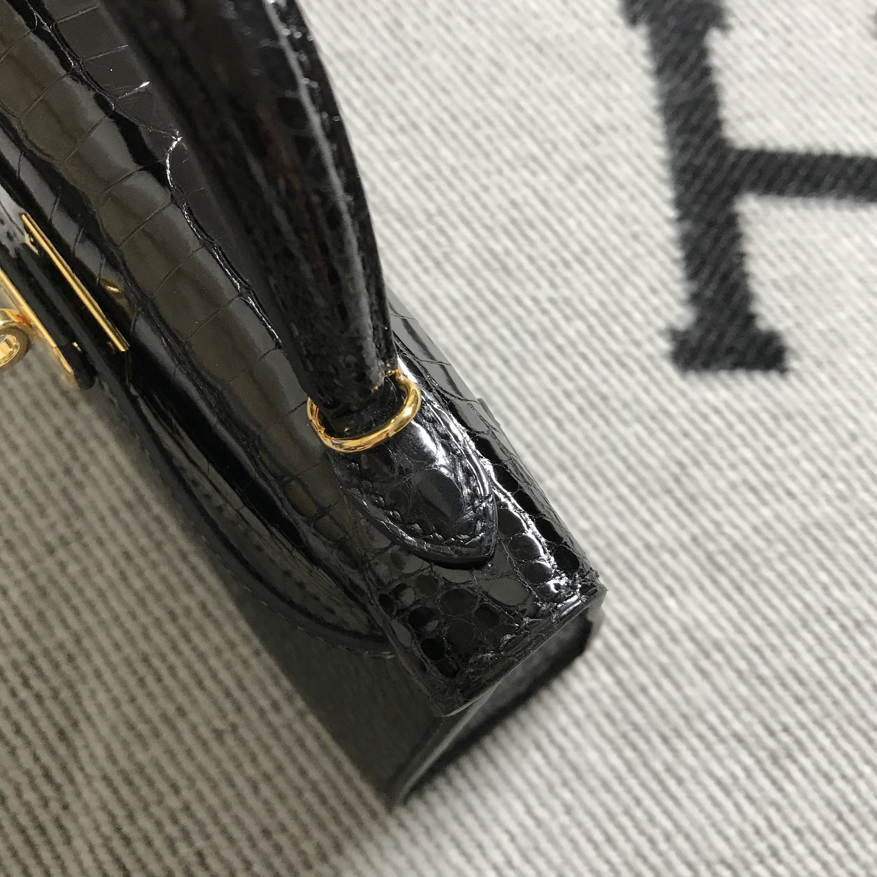 Hermès（爱马仕） Mini Kelly迷你凯莉 美洲黑 金扣 2代