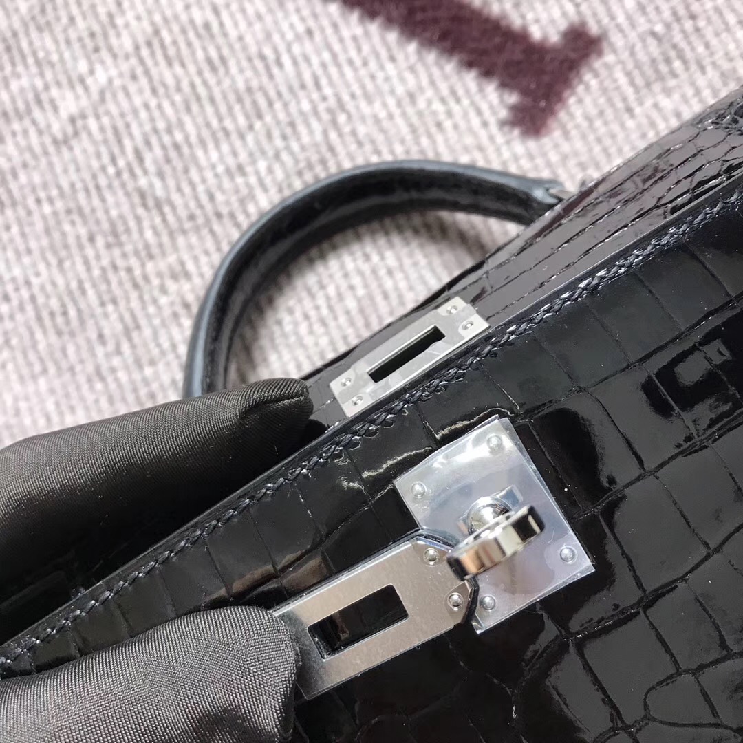 Hermès（爱马仕） Mini Kelly迷你凯莉 黑色 银扣 2代