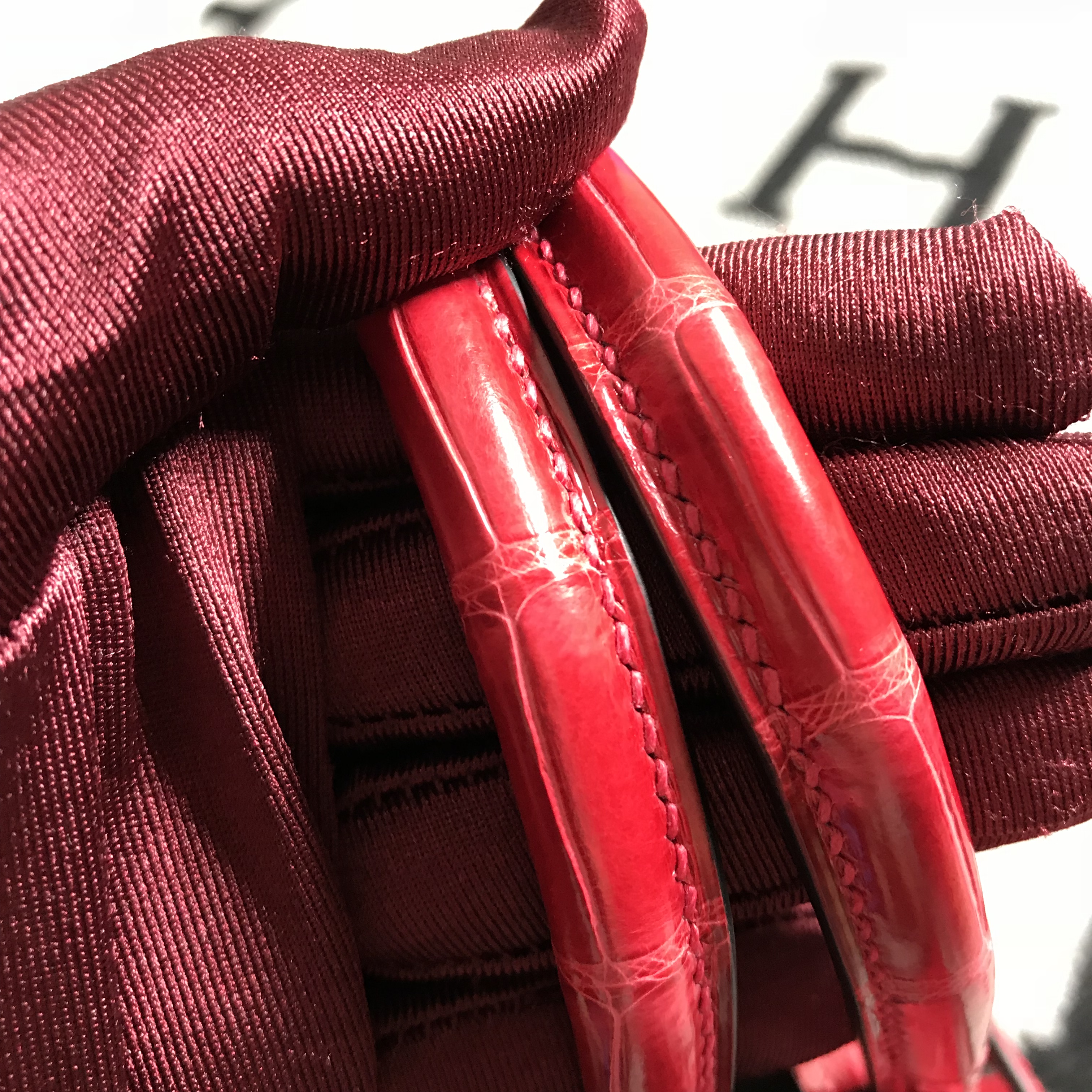 Hermès（爱马仕）Birkin 铂金包 大红色 银扣 25cm