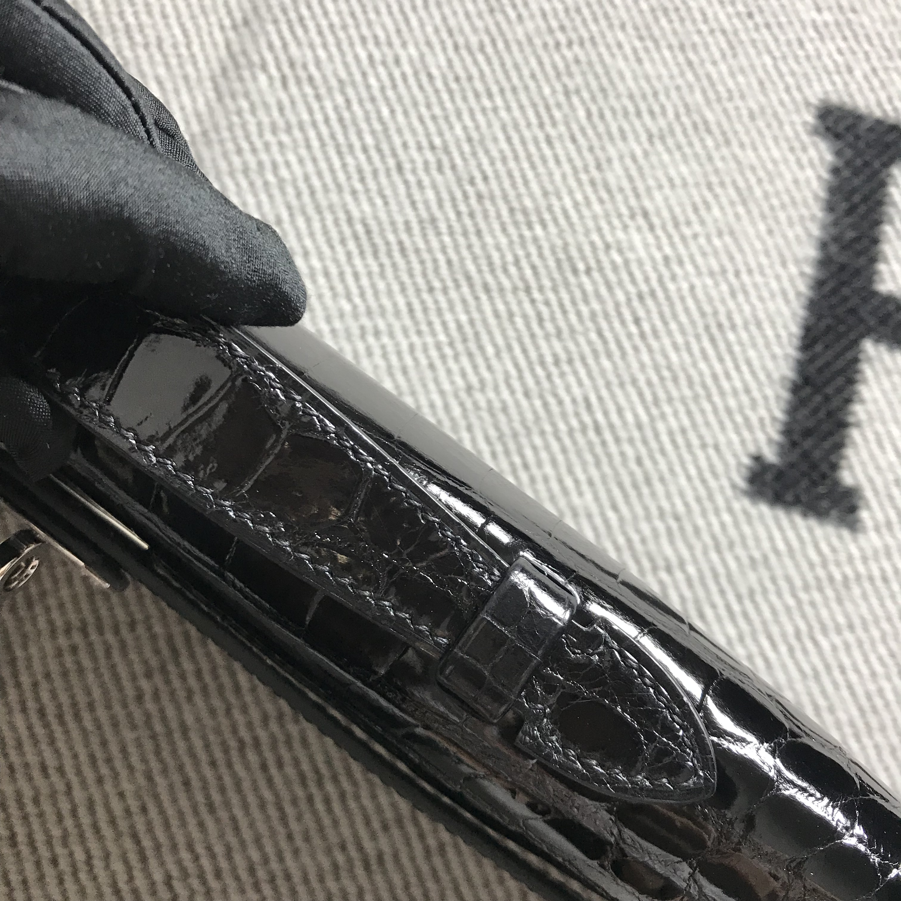 Hermès（爱马仕）Kelly Cut手包 黑色 银扣 2代