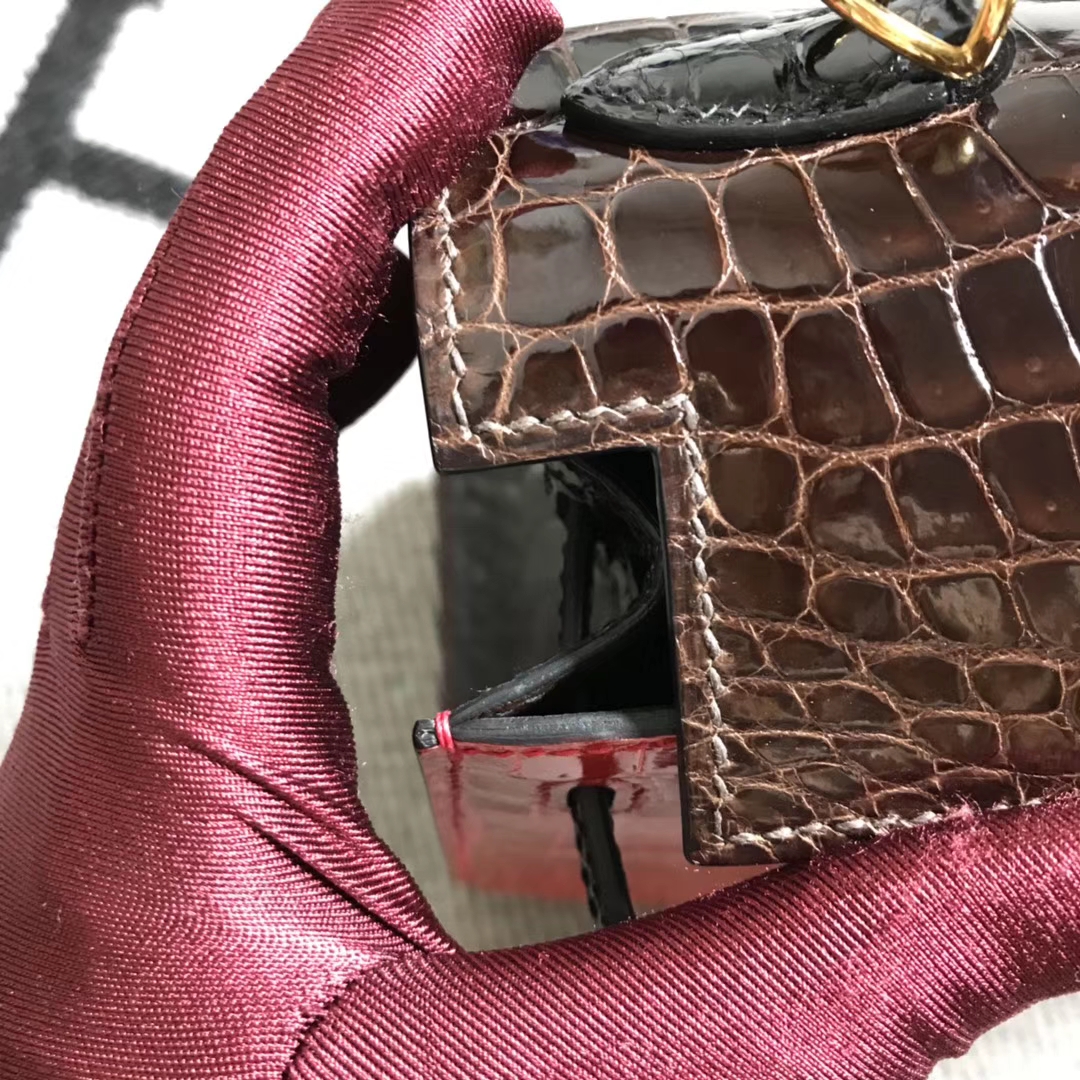 Hermès（爱马仕） Kelly凯莉包 K25西瓜红配色 银扣 25cm