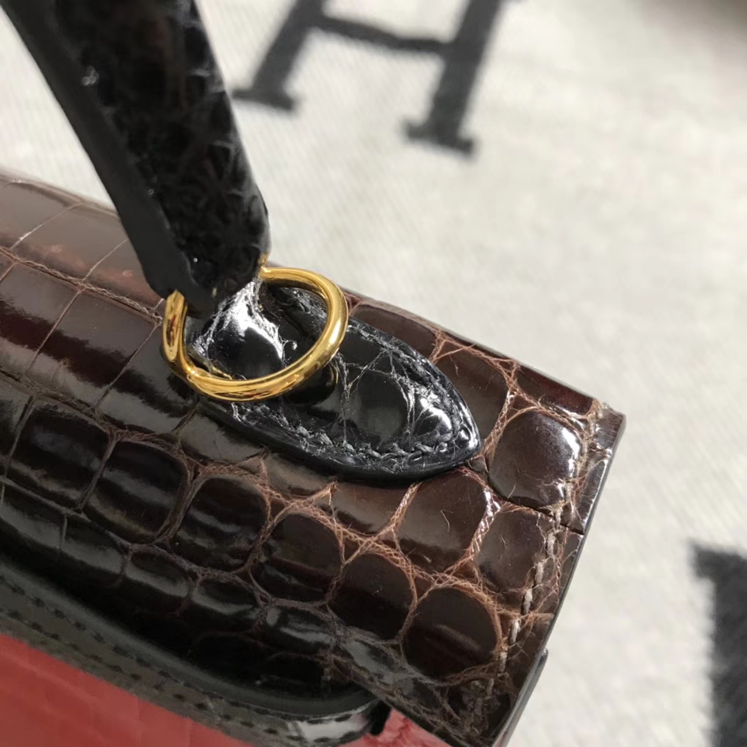Hermès（爱马仕） Kelly凯莉包 K25西瓜红配色 银扣 25cm