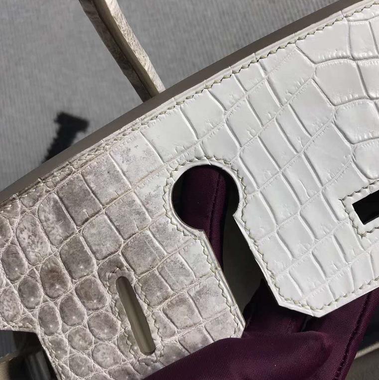 Hermès（爱马仕）Birkin 铂金包 喜马拉雅 银扣 30cm