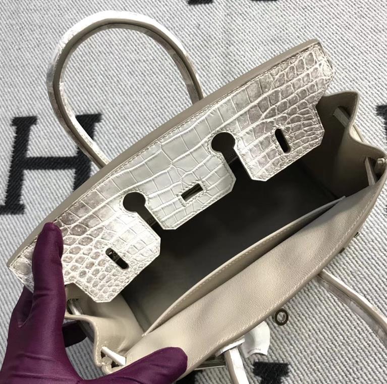 Hermès（爱马仕）Birkin 铂金包 喜马拉雅 银扣 25cm