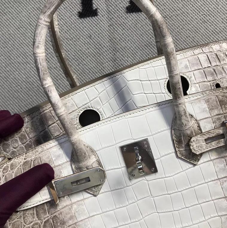 Hermès（爱马仕）Birkin 铂金包 喜马拉雅 银扣 30cm