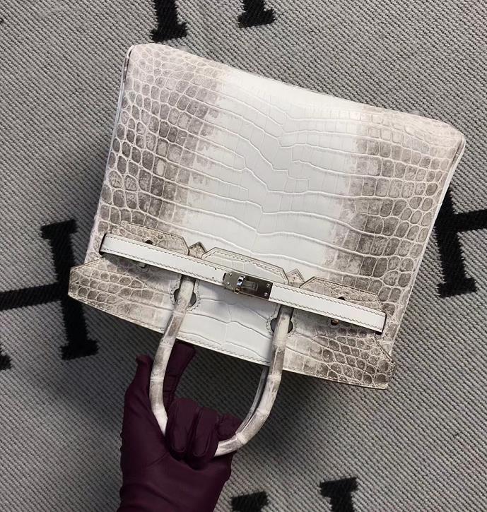 Hermès（爱马仕）Birkin 铂金包 喜马拉雅 银扣 25cm