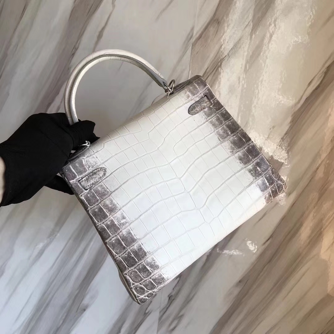 Hermès（爱马仕）小可爱 Kelly25cm Himalaya 喜马拉雅 银扣
