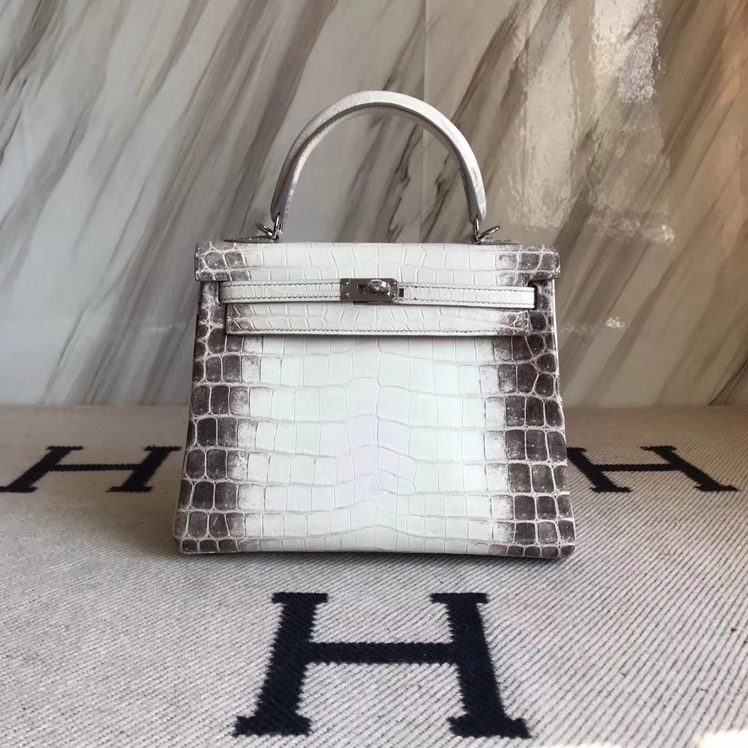 Hermès（爱马仕）小可爱 Kelly25cm Himalaya 喜马拉雅 银扣