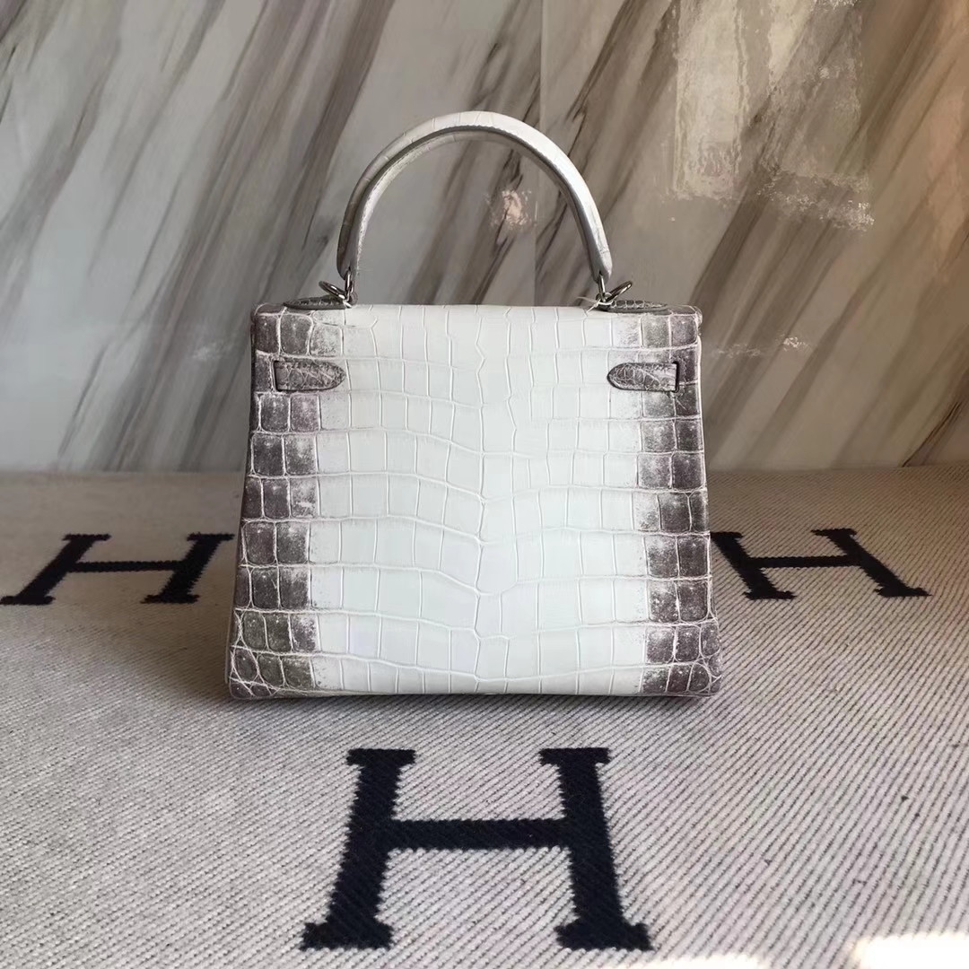 Hermès（爱马仕）小可爱 Kelly25cm Himalaya 喜马拉雅 银扣