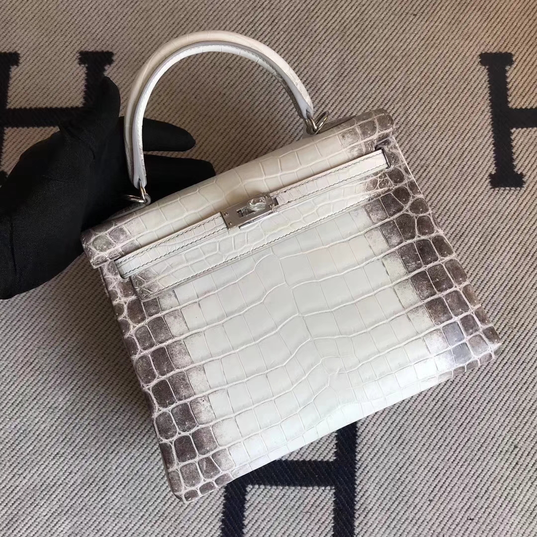 Hermès（爱马仕）小可爱 Kelly25cm Himalaya 喜马拉雅 银扣