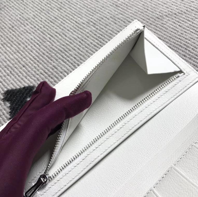 Hermès（爱马仕）新款 钱包钱夹H扣纯白