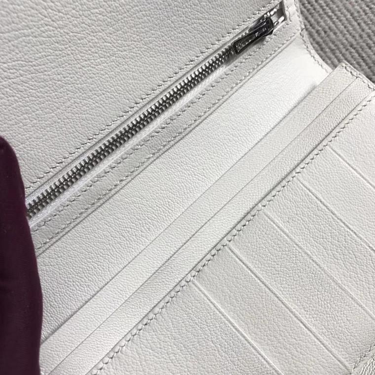 Hermès（爱马仕）新款 钱包钱夹H扣纯白