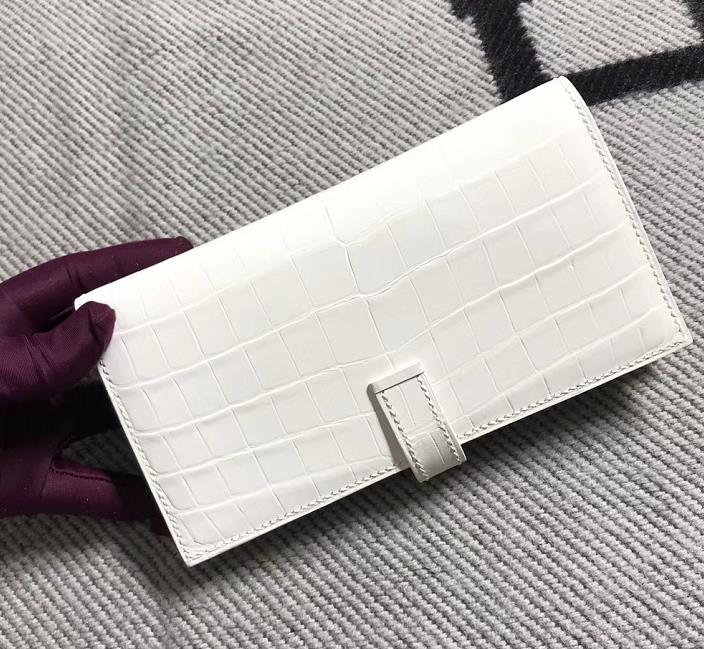 Hermès（爱马仕）新款 钱包钱夹H扣纯白