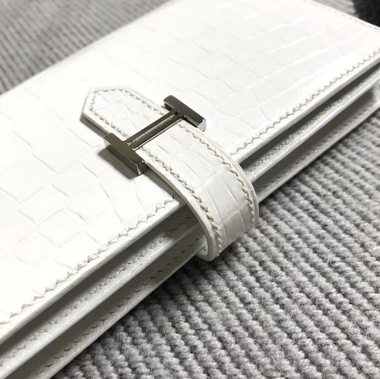 Hermès（爱马仕）新款 钱包钱夹H扣纯白