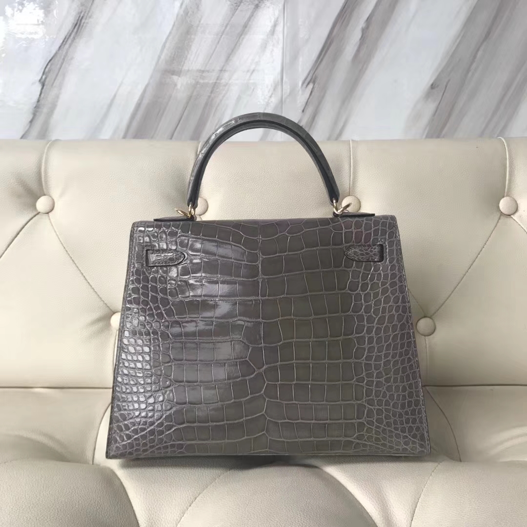 Hermès（爱马仕）Birkin 原厂御用小牛皮 M8沥青灰 顶级工艺 蜡线全手工 银扣 30cm