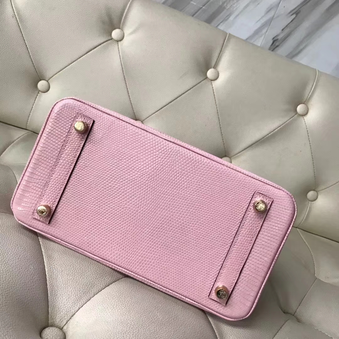 Hermès（爱马仕）Birkin lizard 进口蜥蜴皮 1Q奶昔粉 接受定制 25cm