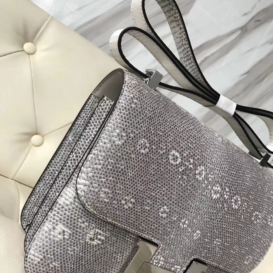 Hermès(爱马仕)Constance24cm lizard 进口亮面蜥蜴皮 01 原色 小喜马拉雅色 银扣-拉尔森鳄鱼皮具定制 - 爱马仕包包官网 Hermès(爱马仕)Constance24cm lizard 进口亮面蜥蜴皮 01 原色 小喜马拉雅色 银扣
