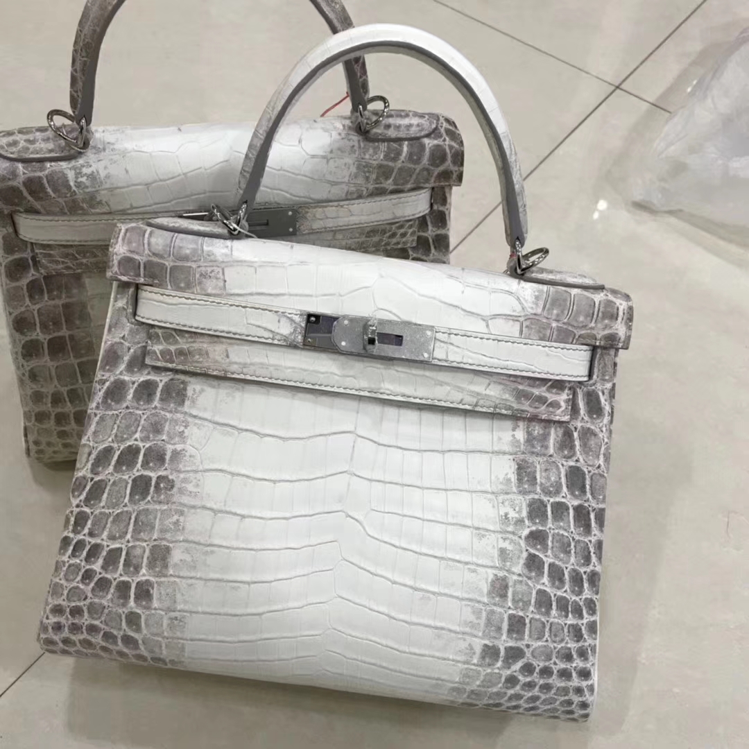 Hermès（爱马仕）Kelly Himalaya 喜马拉雅 银扣   每一只都独一无二 现货 28cm