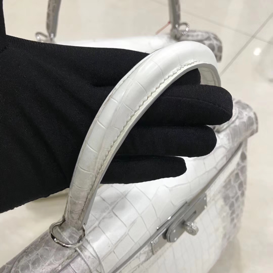 Hermès（爱马仕）Kelly Himalaya 喜马拉雅 银扣   每一只都独一无二 现货 28cm