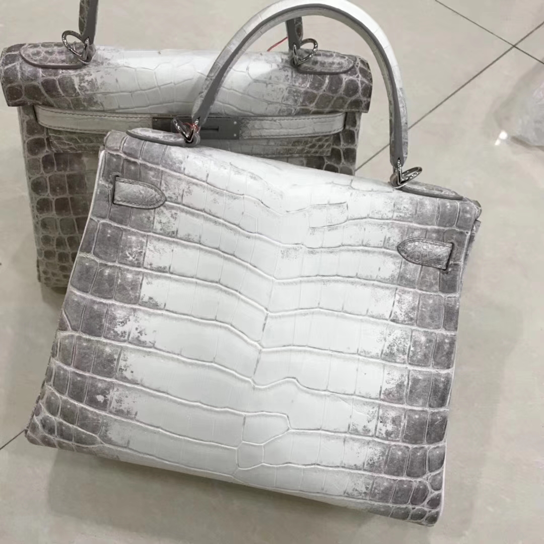 Hermès（爱马仕）Kelly Himalaya 喜马拉雅 银扣   每一只都独一无二 现货 28cm