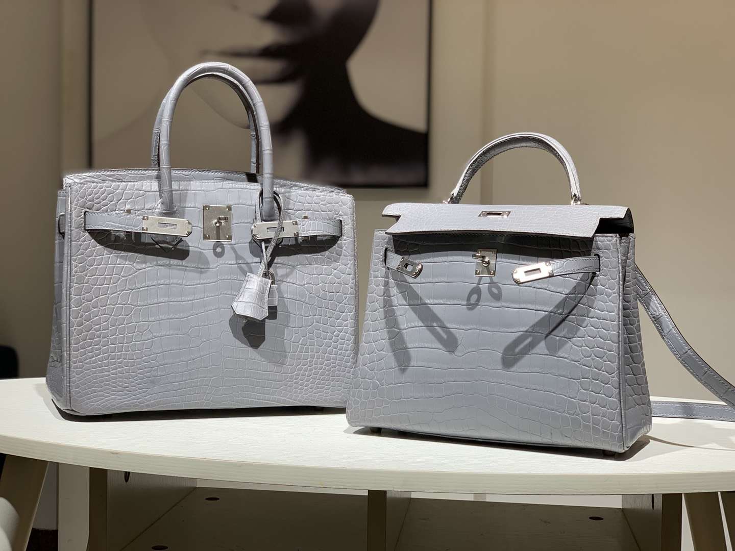 Hermès(爱马仕)Brikin 30cm Kelly 25cm 鳄鱼皮 沥青灰 现货-拉尔森鳄鱼皮具定制 - 爱马仕包包官网 Hermès(爱马仕)Brikin 30cm Kelly 25cm 鳄鱼皮 沥青灰 现货