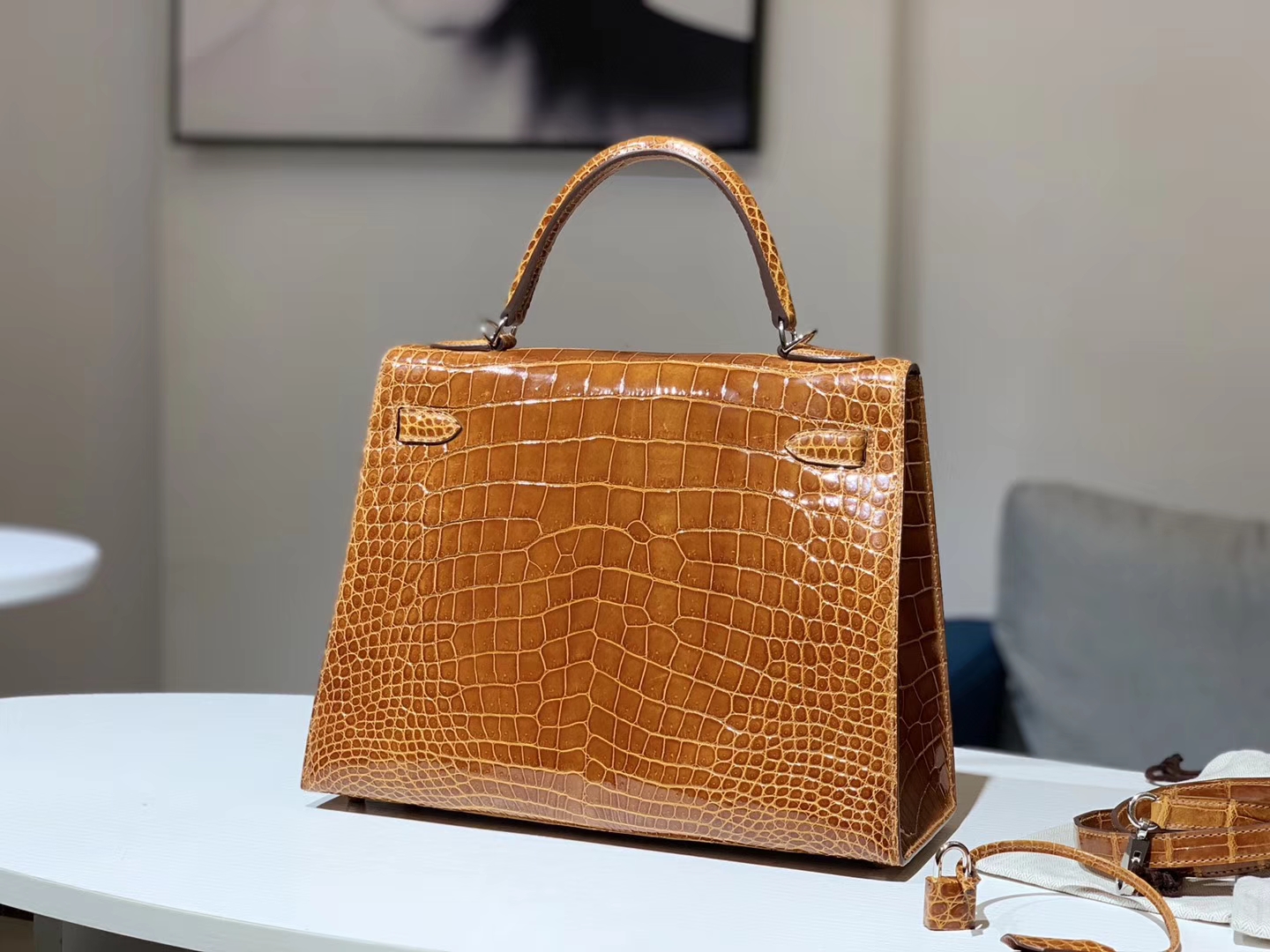 Hermès（爱马仕）Kelly凯莉包 4g 焦糖色 brulee 25cm 配全套专柜原版包装