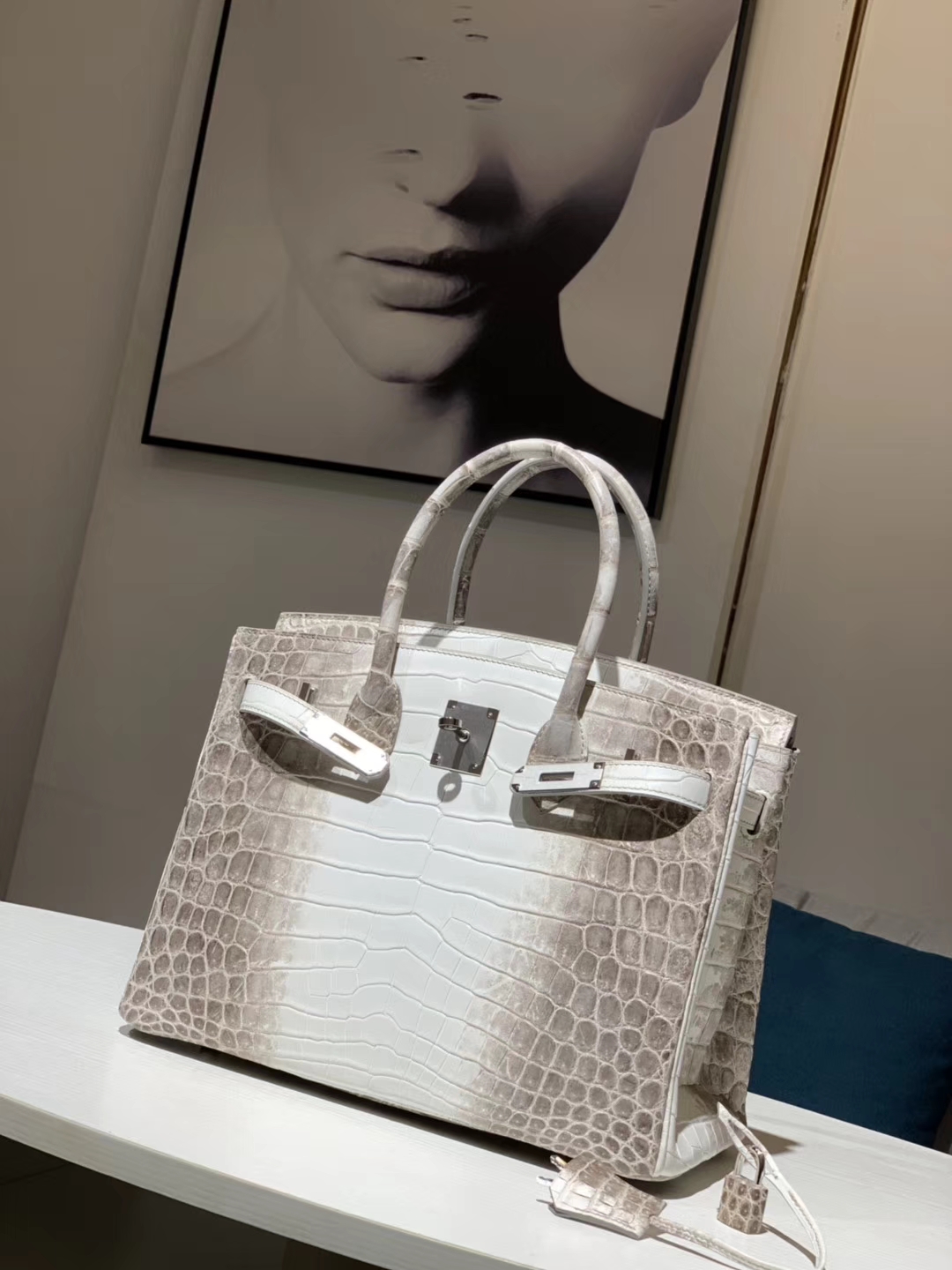 Hermès（爱马仕）Kelly凯莉包 鳄鱼皮 喜马拉雅 25cm 金扣 现货