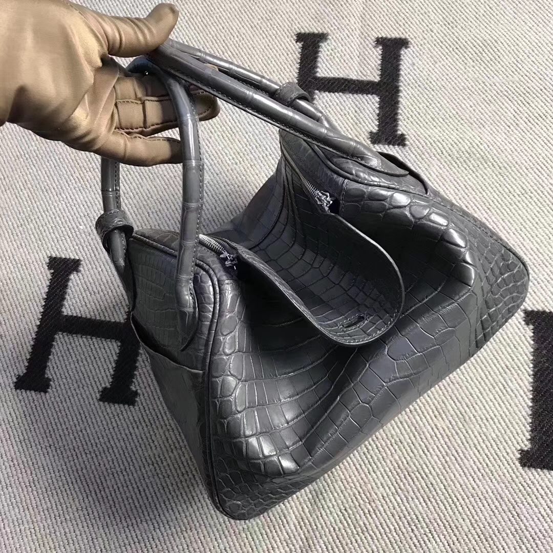 Hermès（爱马仕）Lindy琳迪包 铅笔灰 手工缝制 专柜品质 26cm 现货