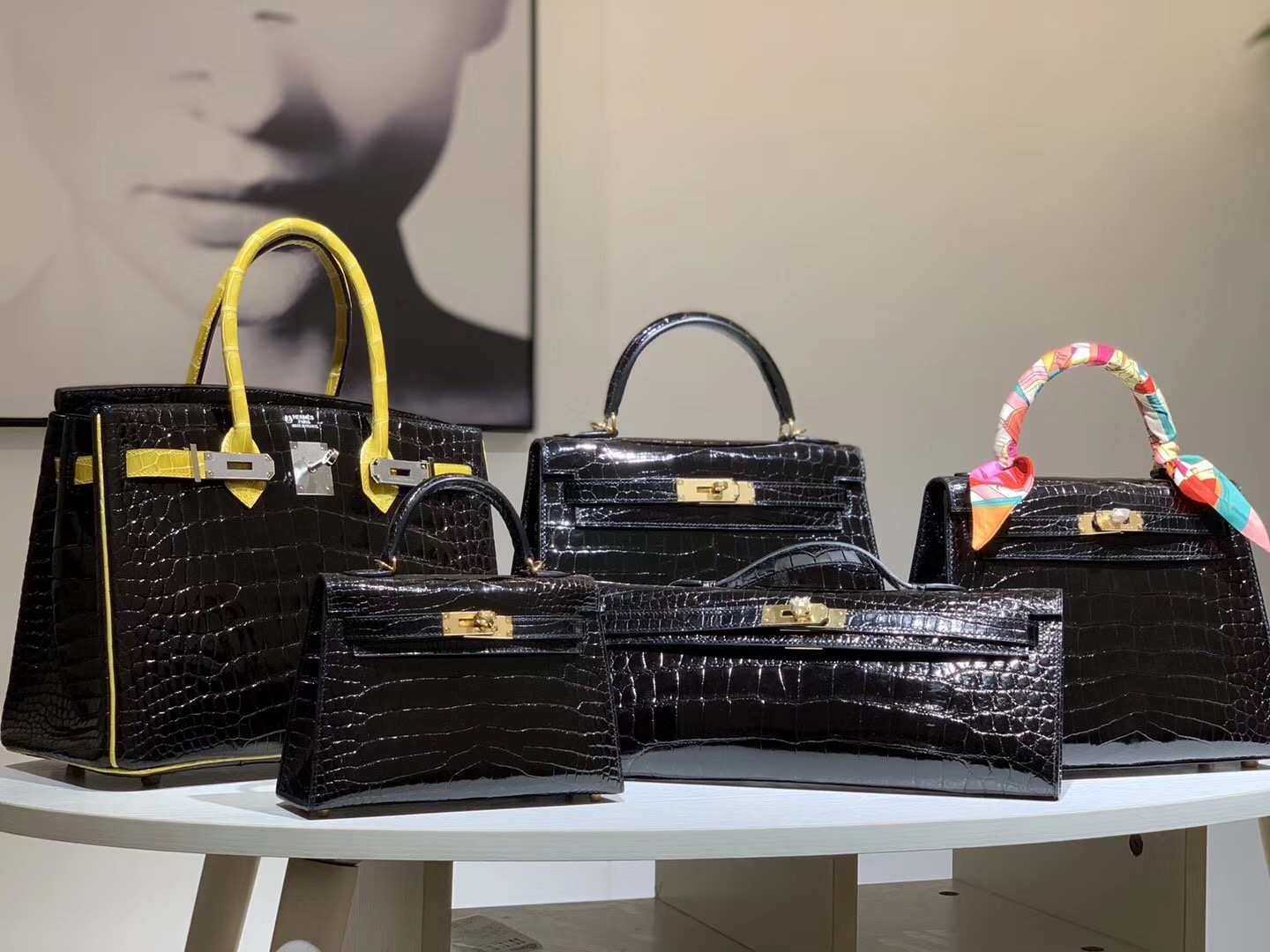 Hermès（爱马仕）MiniKelly 1 kellycut  kelly 25  Constance 19CM Birkin 25CM 鳄鱼皮 现货