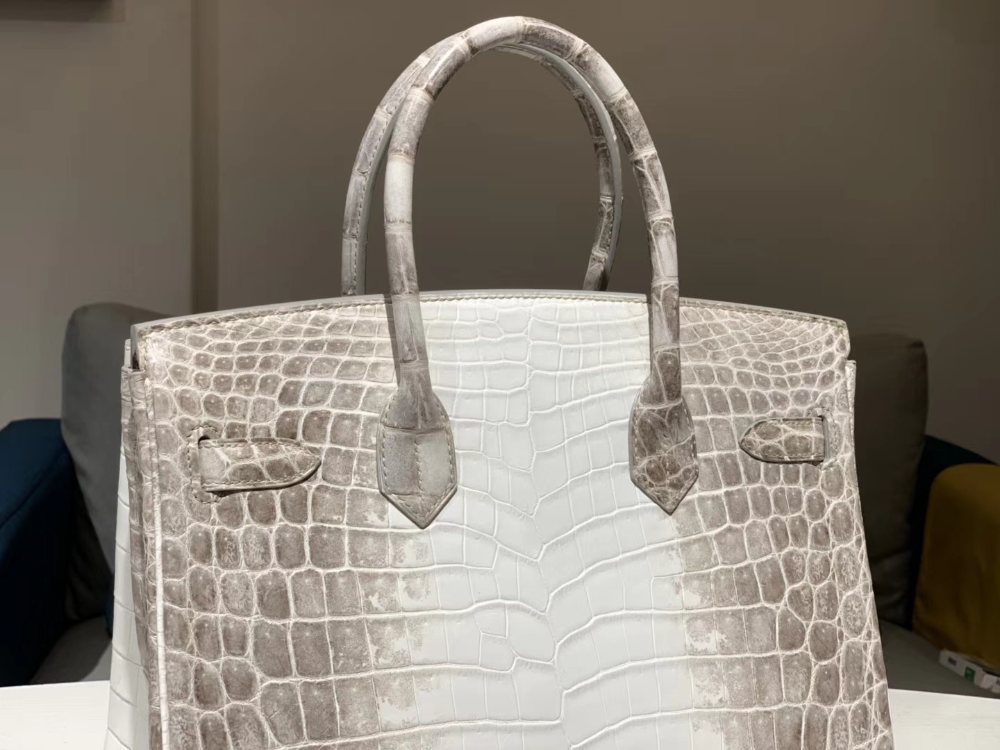 Hermès（爱马仕）Kelly凯莉包 鳄鱼皮 喜马拉雅 25cm 金扣 现货