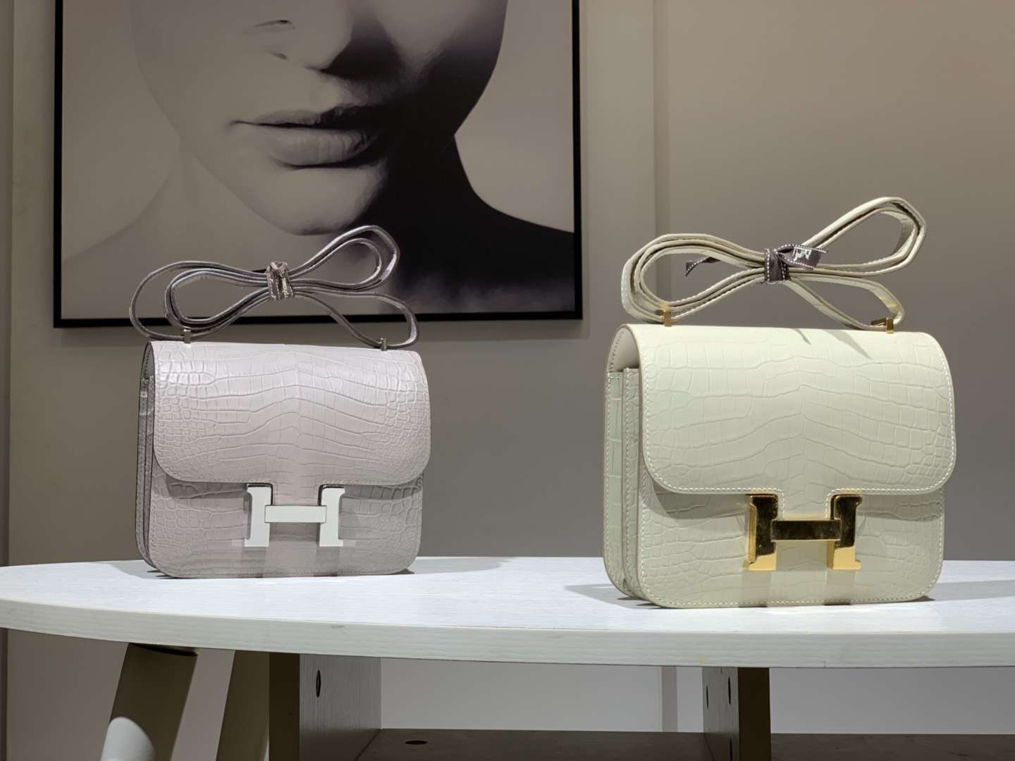 Hermès（爱马仕）空姐包 Constance 鳄鱼皮 现货
