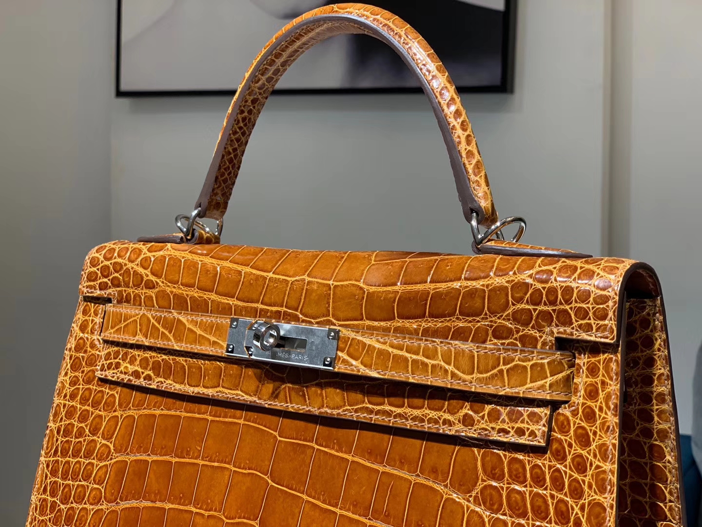 Hermès（爱马仕）Kelly凯莉包 4g 焦糖色 brulee 25cm 配全套专柜原版包装