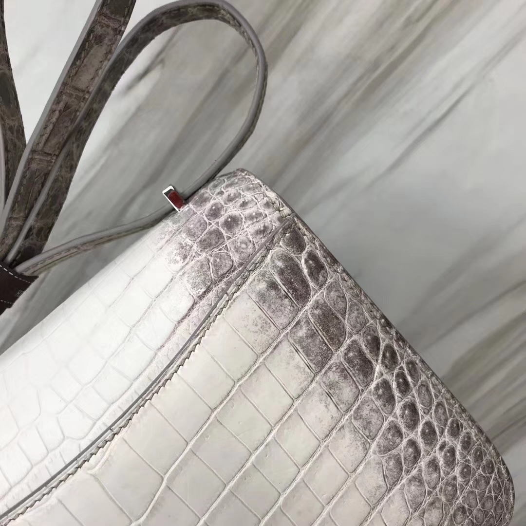 Hermès（爱马仕）Constance空姐包 Himalaya 喜马拉雅 银扣 包中皇后 顶级手缝 18cm 现货