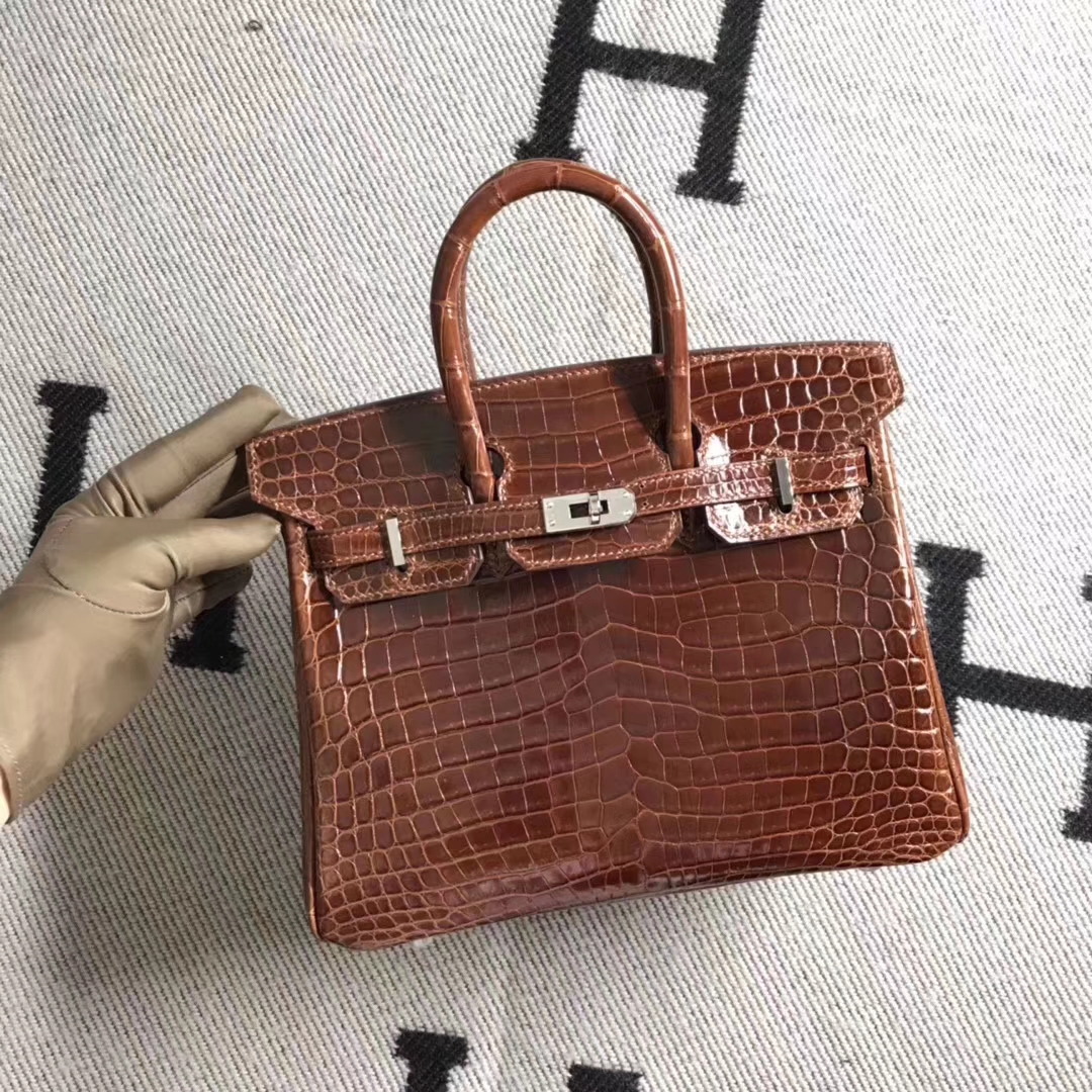 Hermès（爱马仕）极品Birkin铂金包 金棕色 完善品质 银扣 25cm