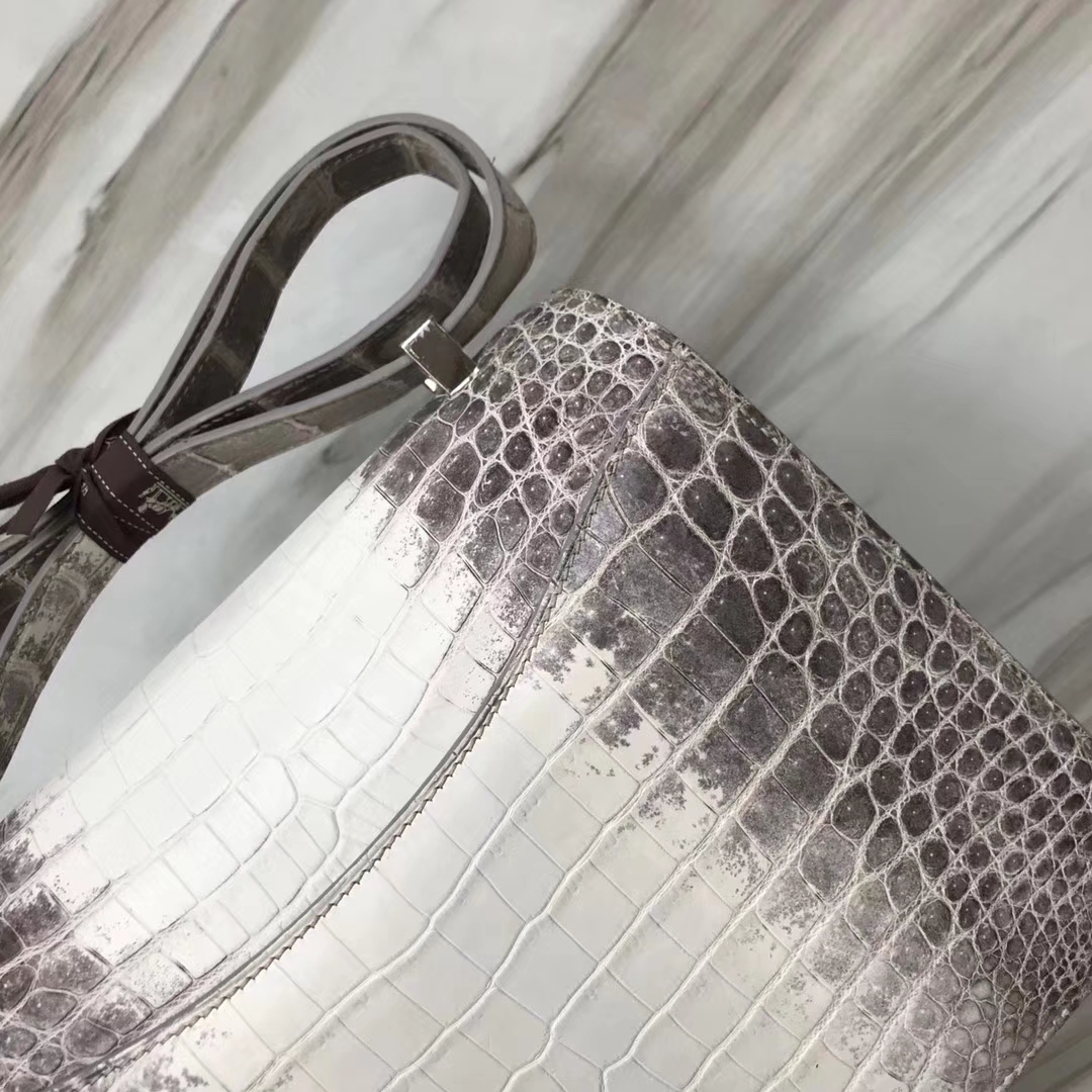 Hermès（爱马仕）Constance空姐包 Himalaya 喜马拉雅 银扣 包中皇后 品相完美 顶级现货 24cm