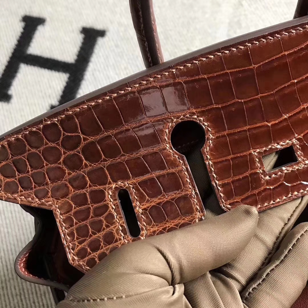 Hermès（爱马仕）极品Birkin铂金包 金棕色 完善品质 银扣 25cm