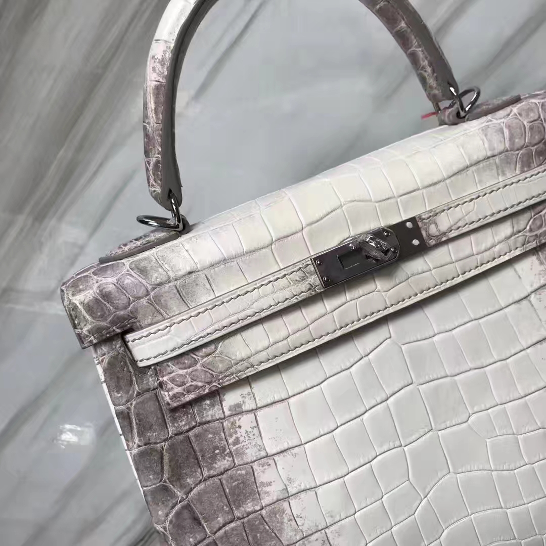 Hermès（爱马仕）Kelly凯莉包 喜马拉雅 银扣 包中女皇 品相完美 顶级手缝 25cm