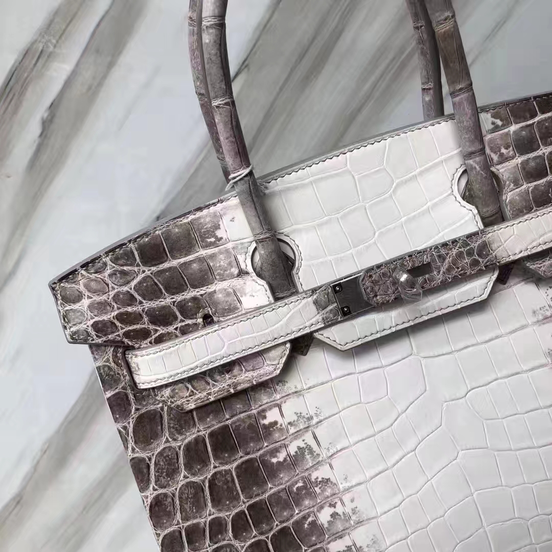Hermès(爱马仕)Birkin Himalaya 喜马拉雅 银扣 包中皇后 品相超完美 30cm-拉尔森鳄鱼皮具定制 - 爱马仕包包官网 Hermès(爱马仕)Birkin Himalaya 喜马拉雅 银扣 包中皇后 品相超完美 30cm