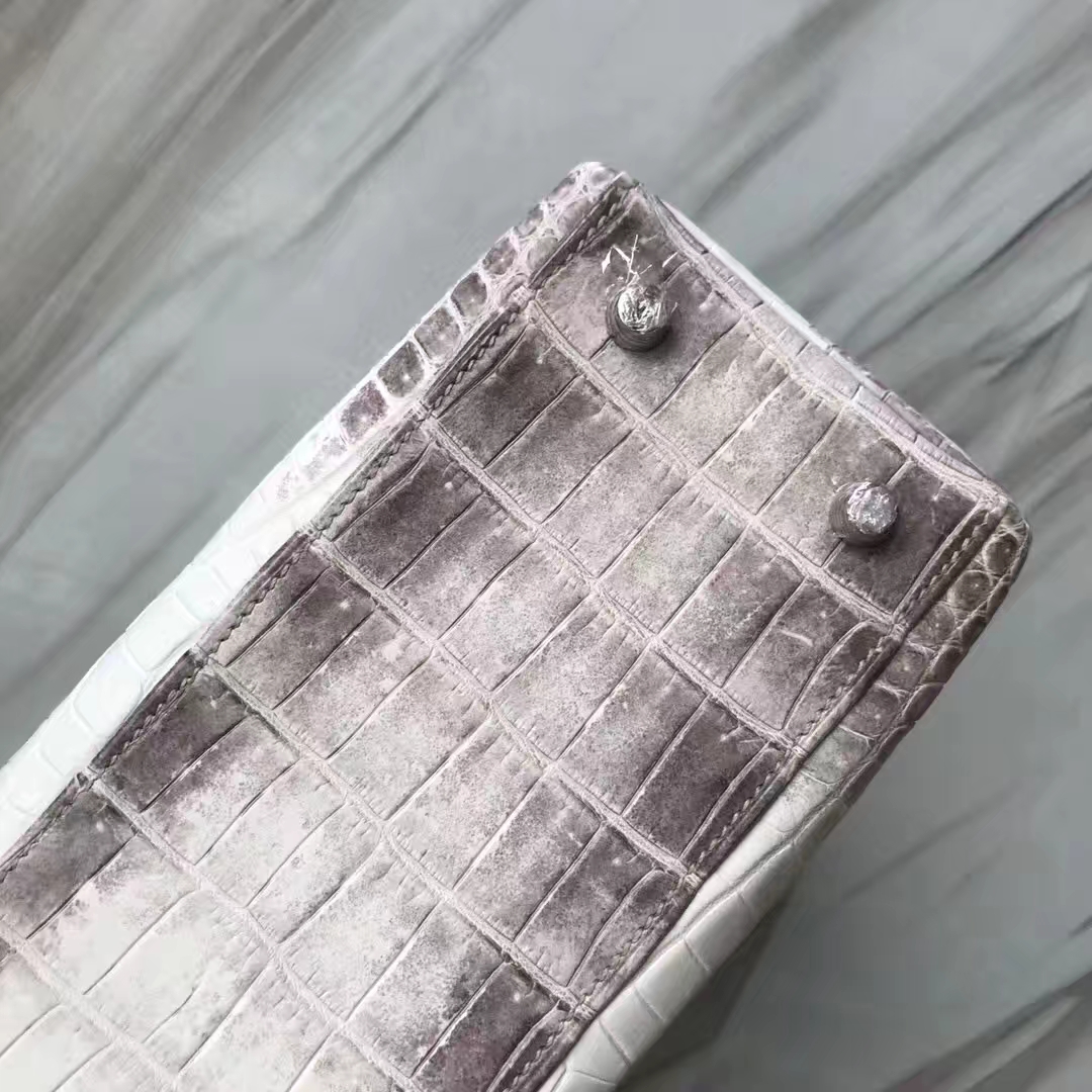 Hermès（爱马仕）Kelly凯莉包 Himalaya 喜马拉雅  银扣 包中女皇 品相完美 顶级手缝 25cm